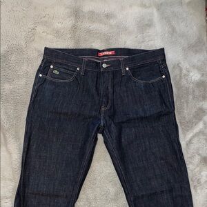 Lacoste Men's Deep Indigo Straight Jeans